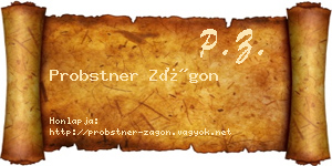 Probstner Zágon névjegykártya
